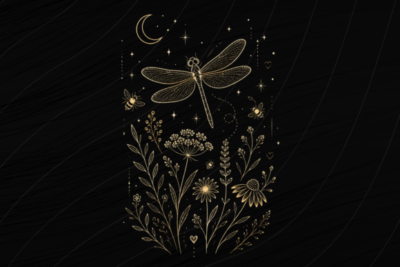 Download Dragonfly Wildflower PNG Boho Shirt - Wildflower Collection