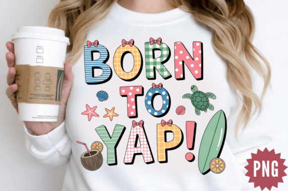 Download Born to Yap Summer Beach PNG Design - Summer beach png Collection