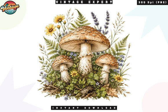 Download Woodland Mushroom Wildflower PNG - Wildflower Collection