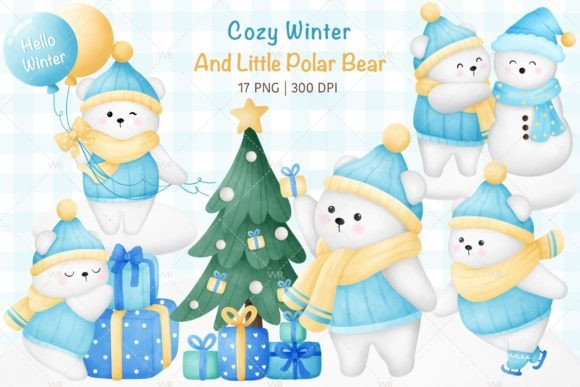 Download Cozy Winter and Little Polar Bear - Cozy winter Collection