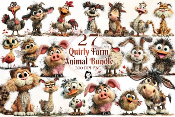 Download Quirky Farm Animal Clipart - Farm animal clipart Collection