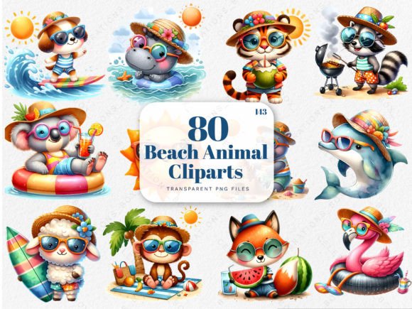 Download Summer Animals Clipart, Summer Beach PNG - Summer beach png Collection