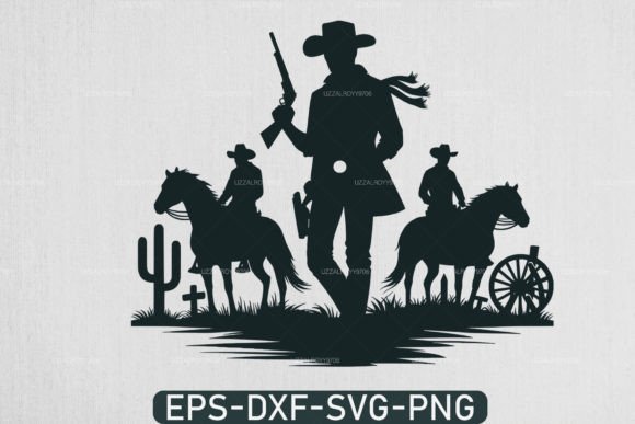 Download Cowboy Life Scene Svg, Cowboy Vector Svg - Premium Resources
