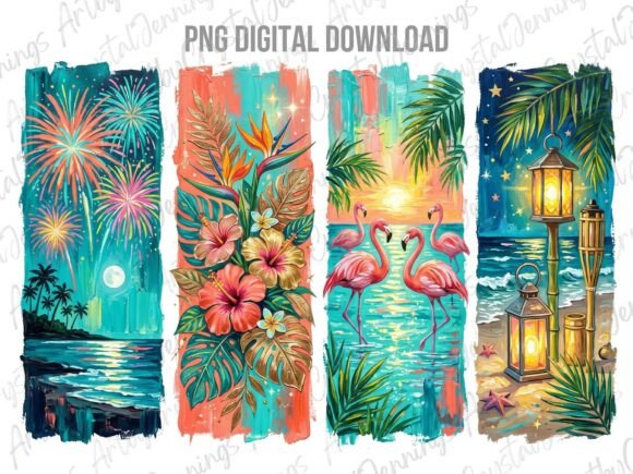 Download Tropical Floral Summer Beach PNG - Summer beach png Collection