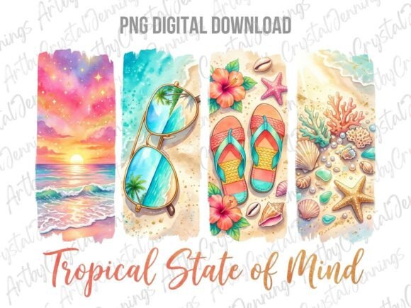 Download Tropical State of Mind Summer Beach PNG - Summer beach png Collection