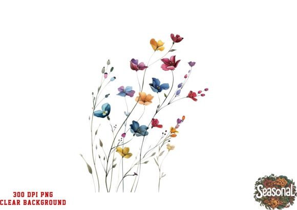 Download Watercolor Wildflower Png Clipart - Wildflower Collection