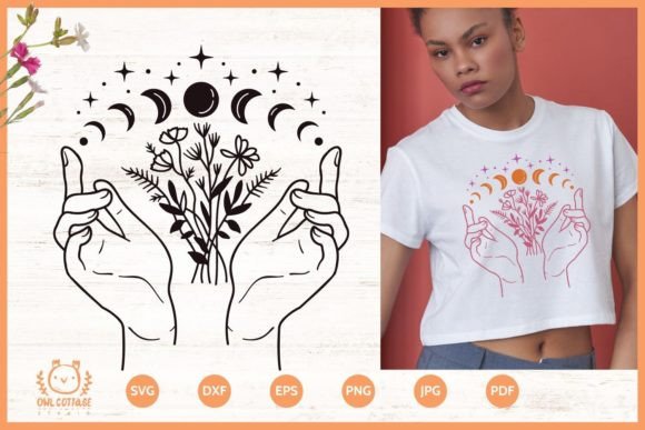 Download Wildflowers and Hands Tattoo Design SVG - Wildflower Collection