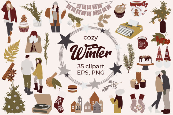Download Cozy Winter Clipart - Cozy winter Collection