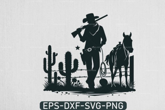Download Cowboy Life Scene Svg, Cowboy Vector Svg - Premium Bundle