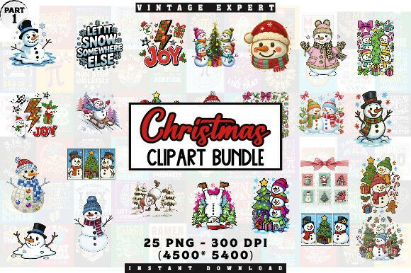 Download Cozy Winter Snowman Clipart Bundle - Cozy winter Collection